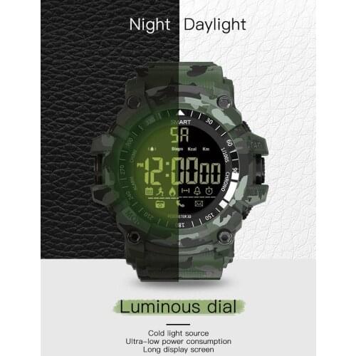 Waterproof Sport Alarm Smart Camera Sound Watches Sport Remote IP67 Watch Burned Calory Men New EX16 Buzzer Watch Monitor