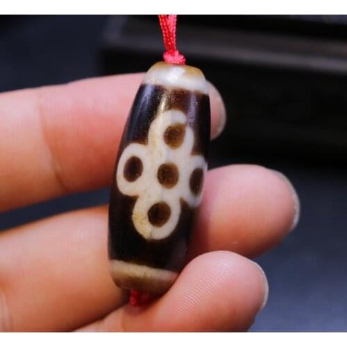 Magic Power Tibetan Old Agate 5 Eye Lightening Wave dZi Bead For Making Braclet Amulet LKbrother Sauces Top Quality Guarantee