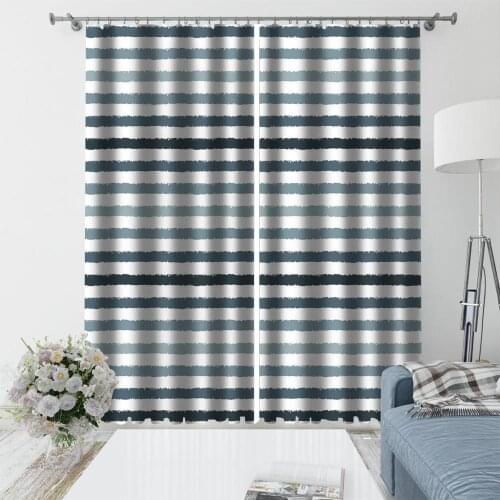 Custom Window Curtain Blackout stripe Curtains For Living Room Children Room Curtain Decoration Custom Made Drapes