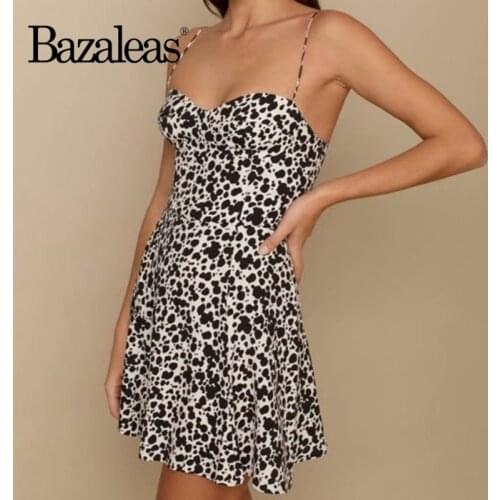 2021 Women Dress Vintage Dresses Black Leopard Print Spaghetti Strap Vestidos Casual Elegant Sleeveless