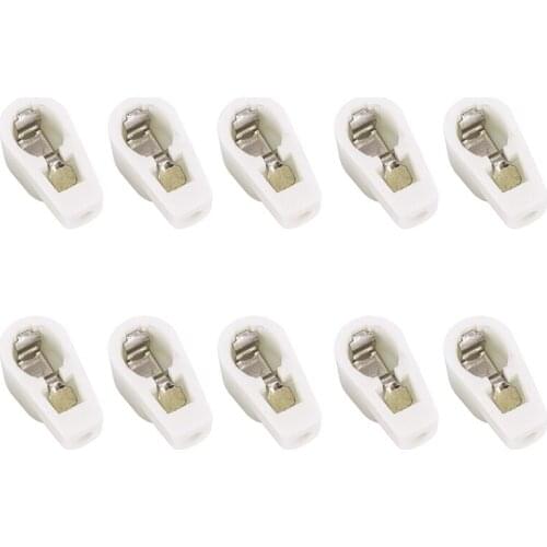 10PCS Ceramic 1/4Inch 6.4mm Vacuum Tube Anode Cap Grip Plate Cap for EL504 FU-519 EF37 Vintage Amplifier DIY