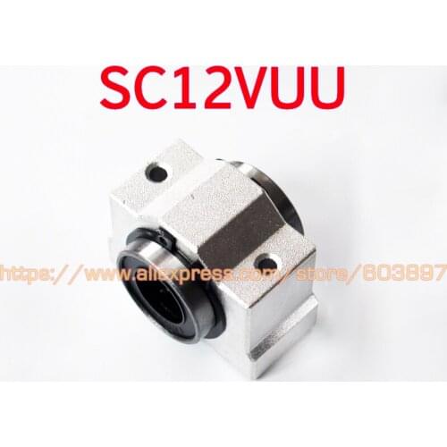 12mm shaft bearing bushing SCV12 SCV12UU SC12V SC12VUU linear bearing block, with LM12UU bush