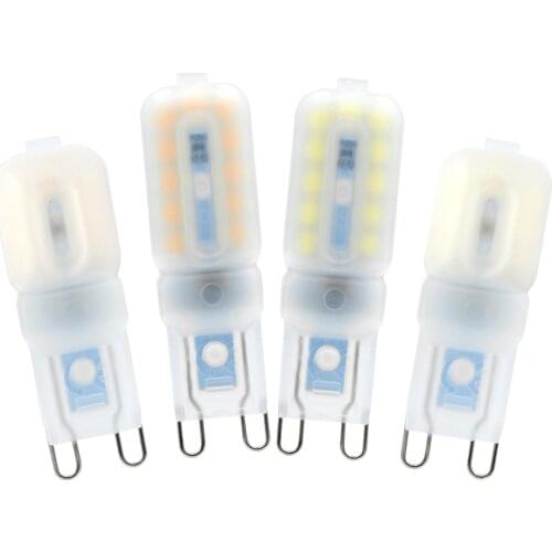 2PCS 2X Mini G9 Led Light AC 220V bulb SMD 2835 Spotlight For Crystal Chandelier Replace3W 5W Halogen Lamp 360 Degree Lighting