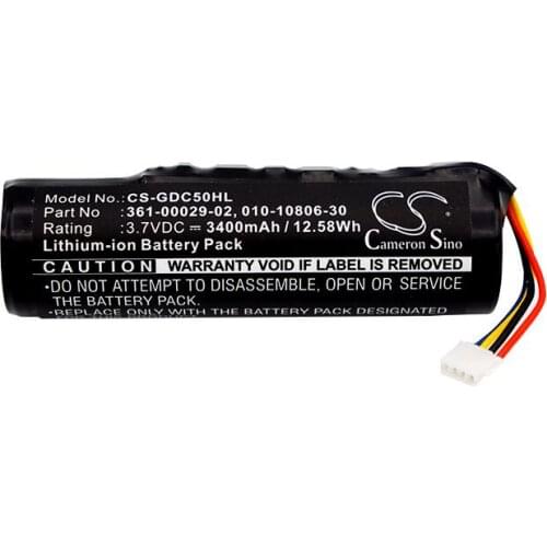 Cameron Sino 3400mah battery for GARMIN Alpha 100 DC50 T5 TT10 TT15 T5 GPS Standard Dog Tracking Collar 010-10806-30 batteries