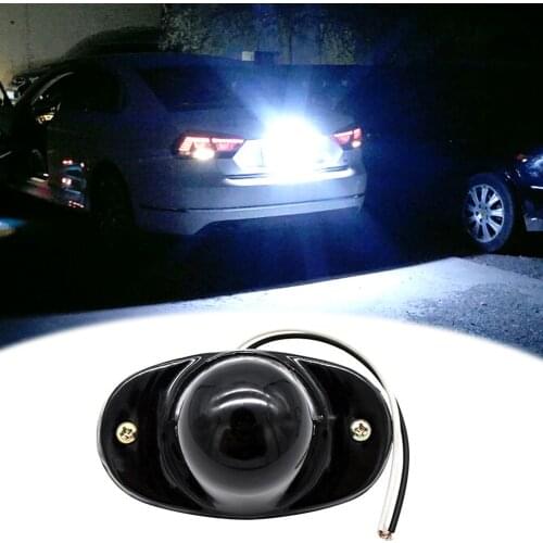 Car License Plate Lamp 6 LED Universal Waterproof Dustproof Small License Plate Light For Truck Trailers Auto Exterior Accessory
