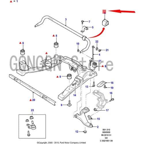 CAR balance bar rubber sleeve Front For dMo nd eoM etr ost ar Front balance bar rubber sleeve Front arm rubber sleeve