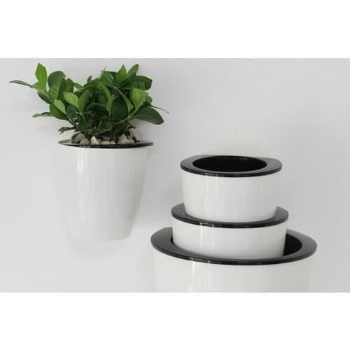 Free shipping,4pcs/lot,K05,Wall-hung pots,lazy creative,water-free,intelligent flower pots,Wall plants,green,spring bonsai pot