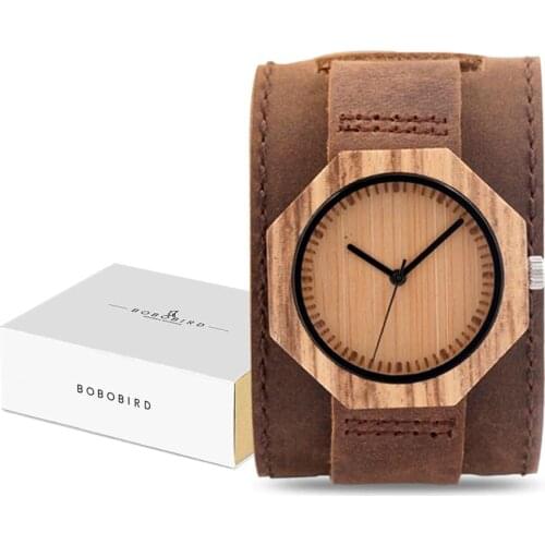 BOBO BIRD Brand Watches Women Japan Movement Zebra Wood Quartz Watch Luxury Wood Ladies Watch Relogio Masculino Gift Box C-D02