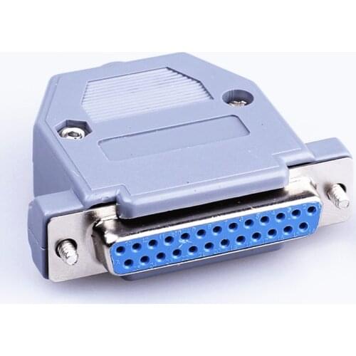 D-sub DB25 serial port connector female or male socket Plug connector 25 Pin printer adapter with Plastic Case DIY HY854 HY853