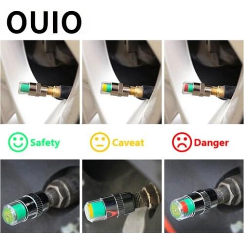 4X Tire Pressure Monitor Valve Stem Cap Indicator For Toyota c-hr Corolla RAV4 Honda Accord Civic CRV Nissan Qashqai Juke Almera