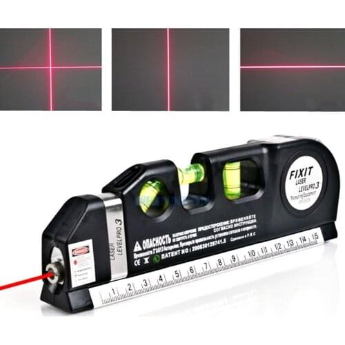 DHL 50PCS Multifunctional DIY Laser Guide Leveler Straight Project Line Measuring Level Tools Rulers