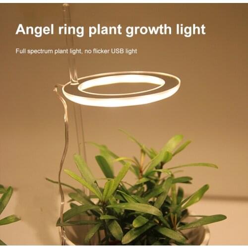 Angel Ring Grow Light for plants Phyto Grow Lamp USB 5V Phytolamp Growth Landscape Lighting for Indoor Plants Bonsai Flowers