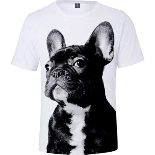 French Buldog 3D Print T Shirt Women Men Summer Fashion O-neck Short Sleeve Funny Tshirt Graphic Tees Streetwear Harajuku Tops