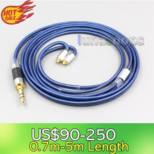 LN006791 Litz High Definition 99% Pure Silver Earphone Cable For Dunu T5 Titan 3 T3 (Increase Length MMCX)