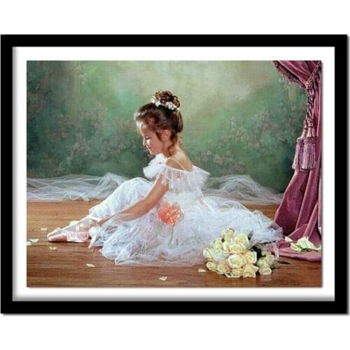 Diamond Painting Cross Stitch Pattern 5D Diamond Embroidery Ballet girl Diamond Home Decor DIY diamond art CV050