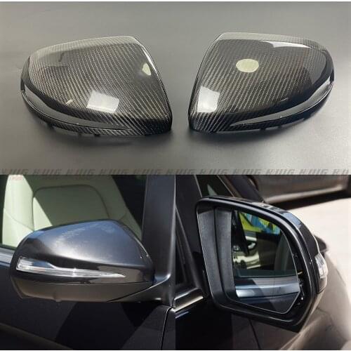 Real carbon fiber mirror cover car rearview side mirror caps For Mercedes Benz W447 V Class V250 V260 V220 2014-2021