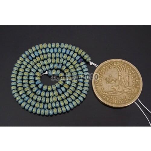 Natural Matte Hematite Gems Stones 2mm x 3mm Faceted Rondelle Beads Non Magnetic Matte Green Jewelry Making 5 Strands/Pack