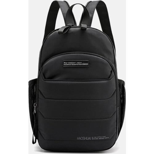 Men Nylon Backpack Rucksack Multi-Function Travel Climb Bag Male Daypack Knapsack Messenger Shoulder Chest Bags