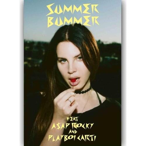 New Lana Del Rey Summer Custom Soul Music-Silk Art Poster Wall Sicker Decoration Gift