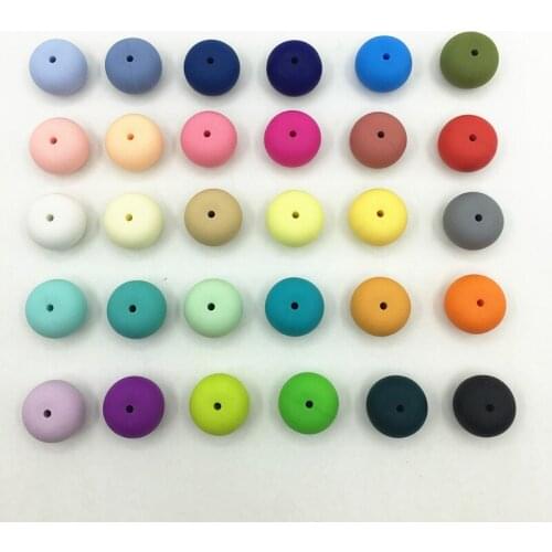 New!!! Mix colors 50PCS Silicone Jewellry bead Kit DIY silicone Teether Necklace pendant chew beads Free shipping