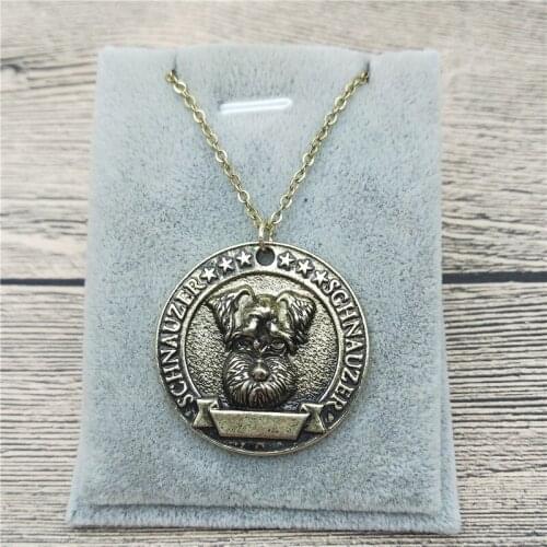 New Schnauzer Necklace Classic Style Pet Jewellery Fashion Animal Jewellery Schnauzer Dog Pendant Necklace Women