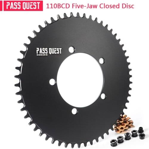 PASS QUEST Road Bike Chainring 110 BCD Bicycle Chain Wheel Crankset 42-58T
