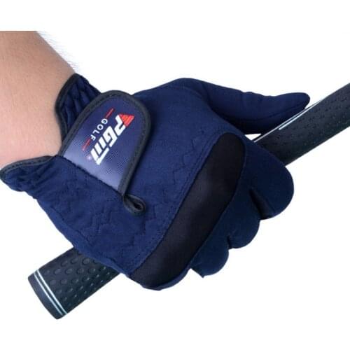 PGM Men Right Left Hand Golf Gloves Sweat Absorbent Microfiber Cloth Soft Breathable Abrasion Outdoor Golf Glove Size 22-27 Yard