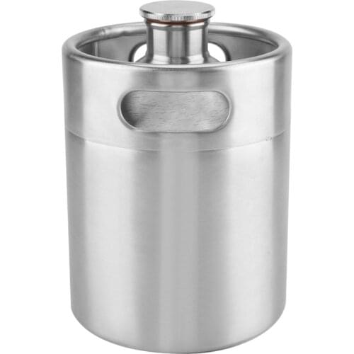 Beer Barrel Mini Stainless Steel Beer Barrel With Spiral Cover Lid Practical Home Hotel Supplies Beer Barrels Dropshipping