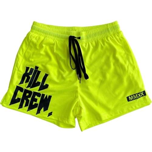 New Brand Shorts Man GYMS Summer Fitness Workout Male Breathable Mesh Quick Dry Bodybuilding Sportswear Jogger Short Pants