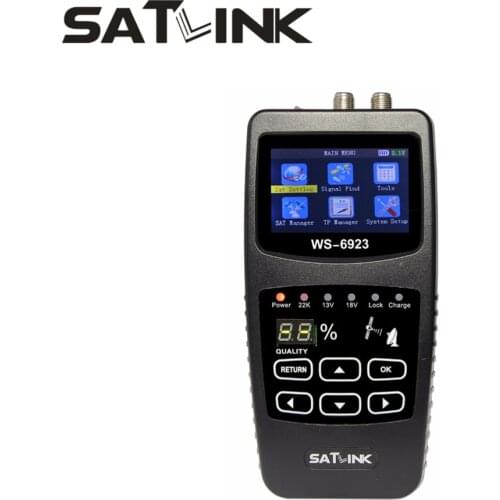 2.4inch LCD Satlink WS-6923 DVB-S satellite finder WS6923 signal finder meter factory wholesale
