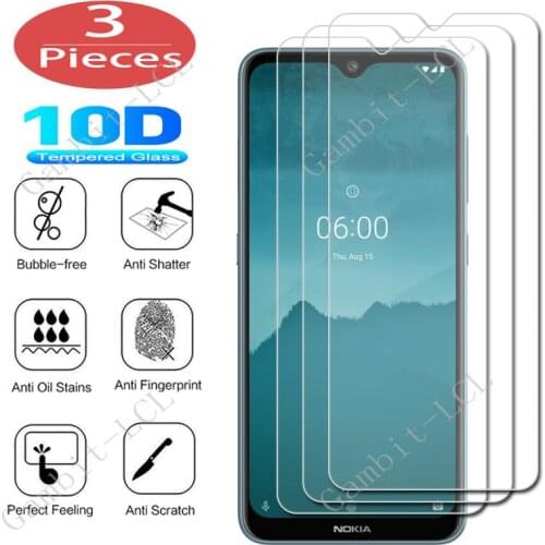 3Pcs Protection Glass For Nokia 8.3 5G C1 C2 C3 2.2 2.3 3.2 4.2 6.2 7.2 7 Plus 7.1 2018 8.1 Tempered Screen Protector Cover Film