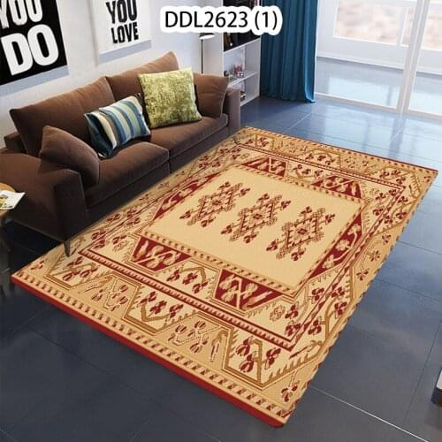1 Piece Border Pattern Non-Slip Plaid Printed Carpet Doormat Kitchen Living Room Rug Mat Carpet Mat For Hallway Tapis Paillasson
