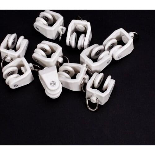 10pcs Track Runner Track Tracking With Plastic Curtain Runner Grommet