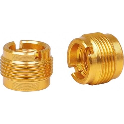 2Pcs Microphone Mic Nut Screw Clip Thread Adaptor 3/8 to 5/8 Connector Bulk