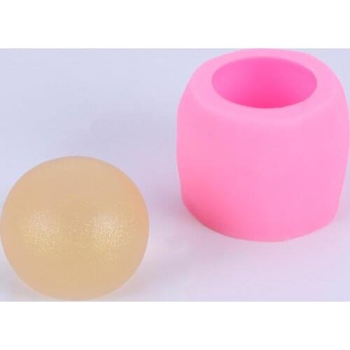 3D Ice Cream Ball Silicone Mold Ice lolly Mould Fondant Cake Mold Mousse Chocolates Decoration Random Color Kitchen Baking Tools