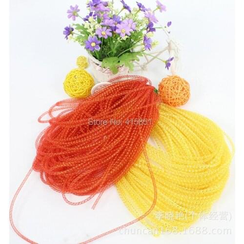 4mm Wide diameter Tubular Tube Crin Braid Trim for headwear accessories 100 yard/lot #33Color