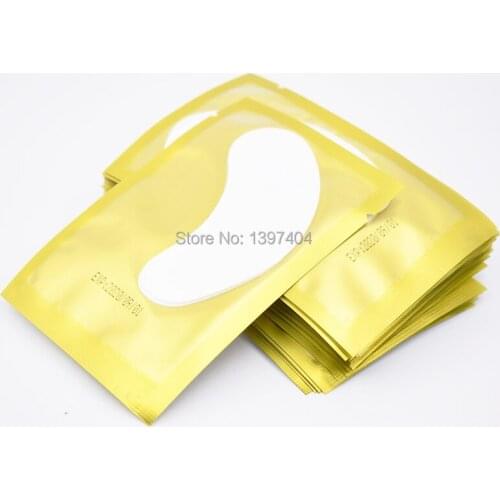 50pcs Eyelash Extension Paper Patches Grafted Eye Stickers Eyelash Under Eye Pads Eye Paper Patches Tips Sticker