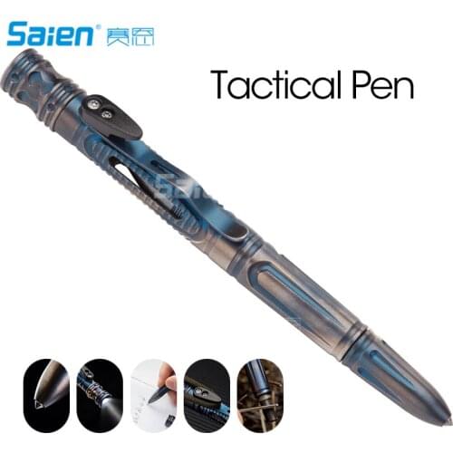 9 IN 1 Tactical Pen TP05 with Tungsten Steel Glass Breaker,Scraper, Screwdriver, Bottle Opener, Ballpoint Pen and Flash Light