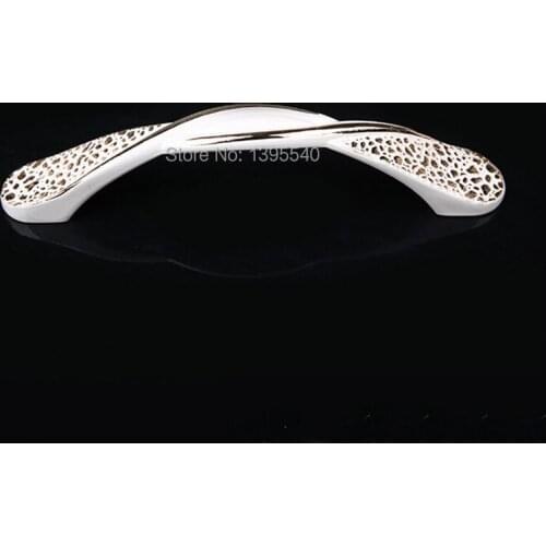 96mm Cabinet Drawer Handles Euro-Style Bedroom Furniture Door Knobs Ivory Knobs Closet Handle Drawer Pulls Bars