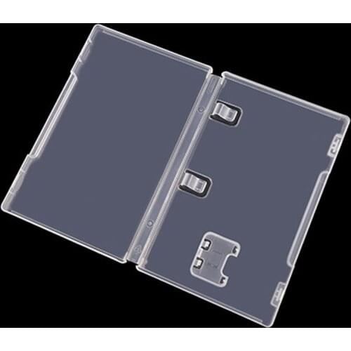 Game Card Storage Case Box Transparent Cartridge Holder Shell For Switch NS With Book Holder For Inserted Cover
