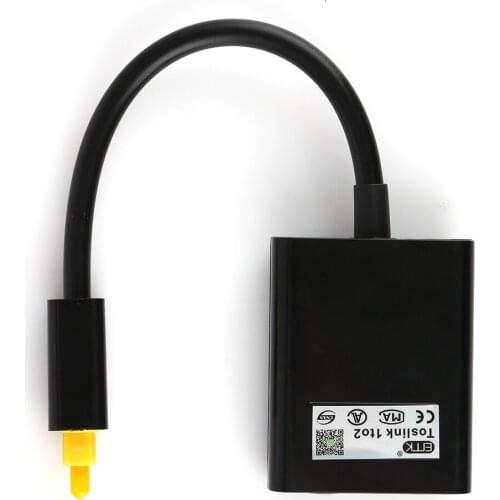 18cm Digital Optical Fiber Audio Cable Splitter Connector Toslink 1 Male to 2 Female Toslink Splitter Adaptor Cable Cord Newst