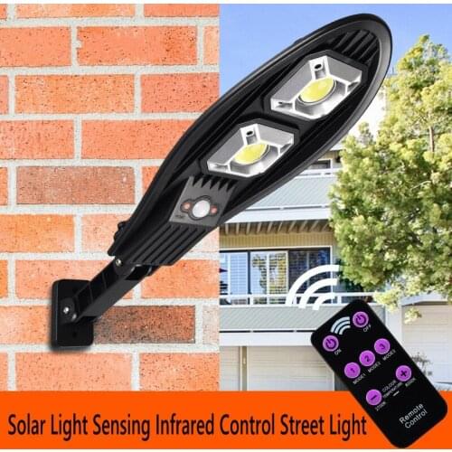 PIR Motion Sensor Three-mode Remote Control 90COB / 60COB Solar Street Light For Street Courtyard Garden Landscape Lighting