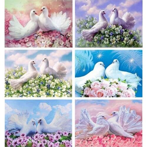 Evershine 5D DIY Diamond Painting Animal Full Square Diamond Embroidery Pigeon Mosaic Rhinestone Pictures Home Decoration Art