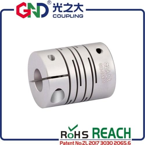 GND aluminum alloy 5mm 8mm parallel clamp series shaft coupling GIC D20 L20 for 3d print accessory