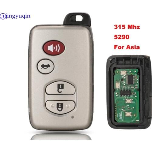Jingyuqin 315MHZ 5290 Remote 4B Control Car Smart Key Case For Toyota Camry Land Cruiser Car Key