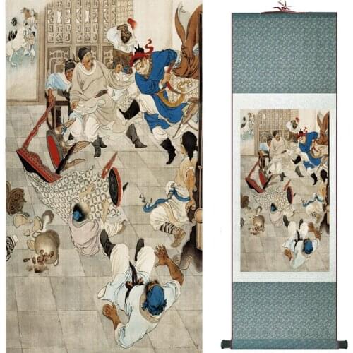 The monkey king caused havoc in heaven art painting silk scroll painting Monkey King Wreaks Havoc in Heaven painting 2018082448