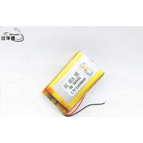 Li-Po 3.7V,1100mAH,503455 polymer lithium ion / Li-ion battery for GPS,mp3,mp4,mp5,dvd,,model toy