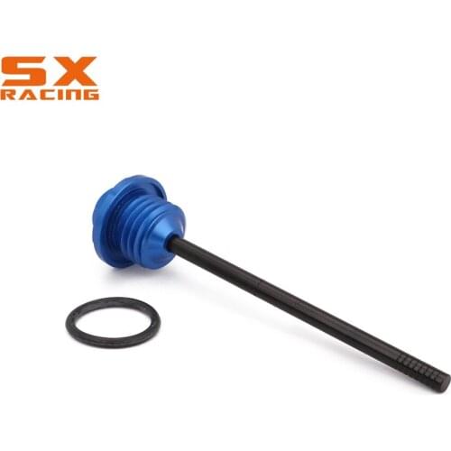Motorcycle CNC Blue Aluminum Engine Oil Dispstick Plug For YAMAHA YFZ350 YFZ 350 87 88 89 90 91 92 93 94 95 96 97 98 99 00-06