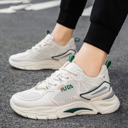 Mens Shoes Breathable Mesh All-Match Sports Shoes Mens Casual Zapatos De Hombre Lightweight Thick-Soled Men High Quality 2020