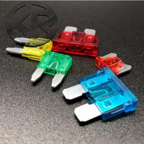 Quick Break Car Fuse Set DIP Type with Plastic Box 2A 3A 5A 7.5A 10A 15A 20A 25A 30A 35A 40A 120 Pieces